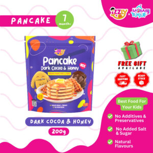 Pancake Dark Cocoa Honey Penkek Izzly Baby Food Natural Makanan Bayi Halal Mudah Sedia No Sugar Salt Preservatives